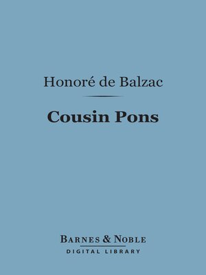 cover image of Cousin Pons (Barnes & Noble Digital Library)
